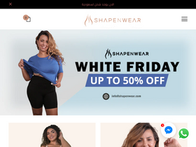shapenwear.com homepage screenshot