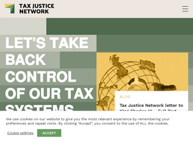 'taxjustice.net' screenshot