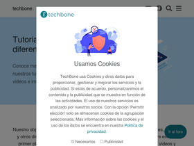'techbone.es' screenshot