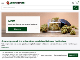 'growshops.fr' screenshot