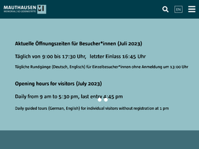 'mauthausen-memorial.org' screenshot