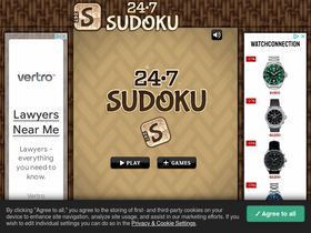 '247sudoku.com' screenshot
