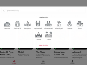 'bookmyshow.com' screenshot