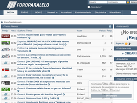 'foroparalelo.com' screenshot