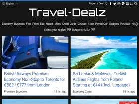 'travel-dealz.eu' screenshot