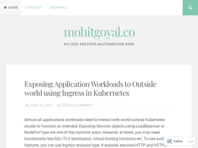 'mohitgoyal.co' screenshot