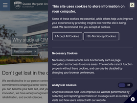 'qmu.ac.uk' screenshot