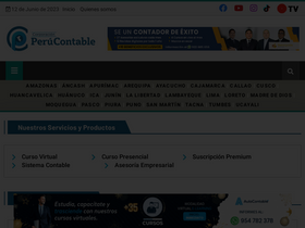 'perucontable.com' screenshot