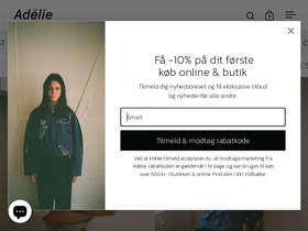 Adélie homepage screenshot