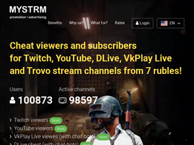 'mystrm.com' screenshot