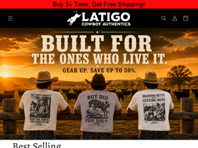 cowboyauthentics.com homepage screenshot