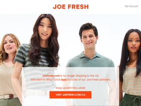 'joefresh.com' screenshot