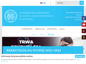 'wf.ump.edu.pl' screenshot