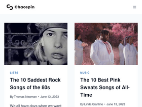 'chaospin.com' screenshot