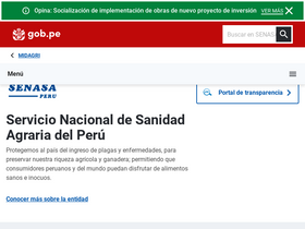 'senasa.gob.pe' screenshot