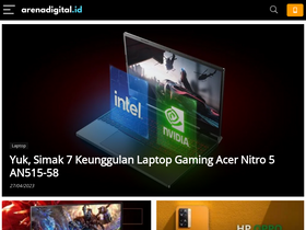 'arenadigital.id' screenshot