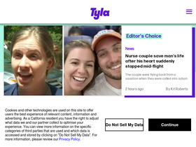 'tyla.com' screenshot