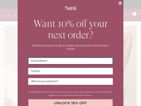 'wearnumi.com' screenshot