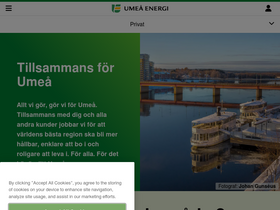 'umeaenergi.se' screenshot