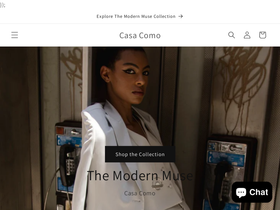 casacomoboutique.com homepage screenshot
