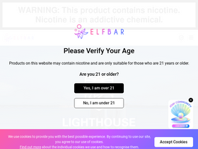 'elfbar.com' screenshot