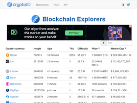 'cryptoid.info' screenshot