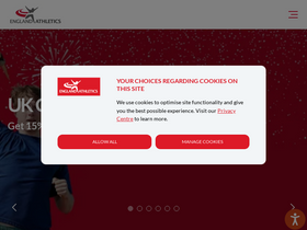 'englandathletics.org' screenshot
