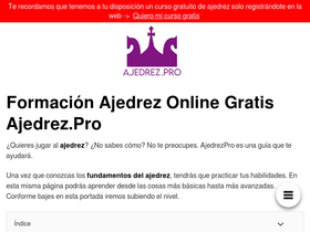 'ajedrez.pro' screenshot
