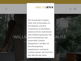 DREAMJOYS homepage screenshot