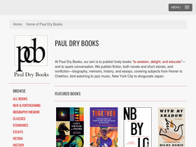 Paul Dry Books website screenshot
