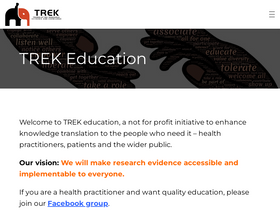 'trekeducation.org' screenshot
