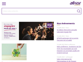 'competences.afnor.org' screenshot
