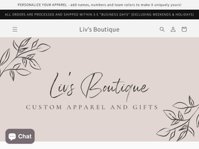 livsboutique.net homepage screenshot