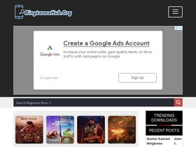 'ringtoneshub.org' screenshot