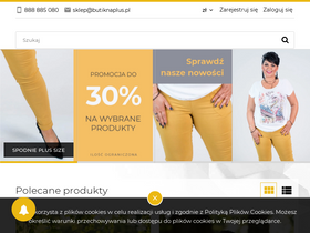 'butiknaplus.pl' screenshot