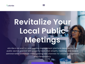 'escribemeetings.com' screenshot