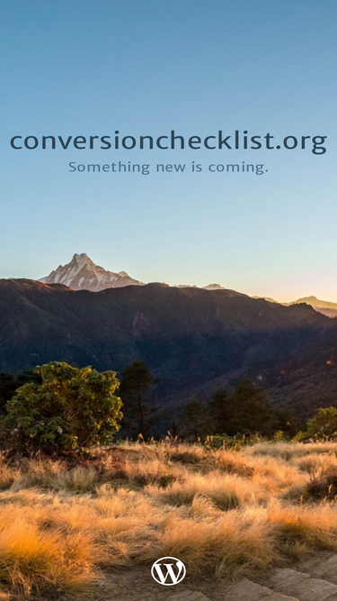 conversionchecklist.org