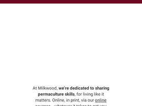 'milkwood.net' screenshot