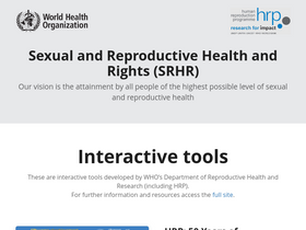 'srhr.org' screenshot
