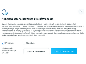 'aquanet.pl' screenshot
