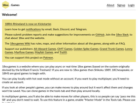 '18xx.games' screenshot