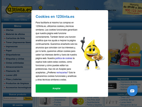 '123tinta.es' screenshot