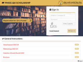 'aicte-jk-scholarship-gov.in' screenshot