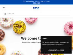 texasbakerysupply.com homepage screenshot