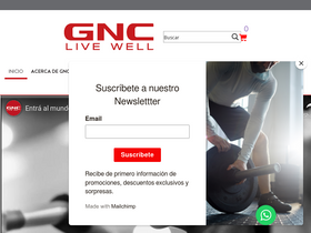 'gnc.cr' screenshot