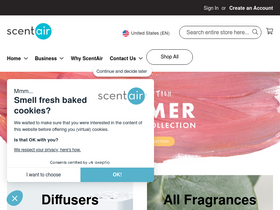'scentair.com' screenshot