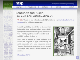 'msp.org' screenshot