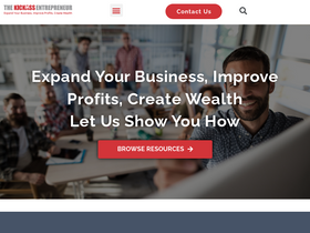 'thekickassentrepreneur.com' screenshot