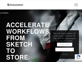 'browzwear.com' screenshot