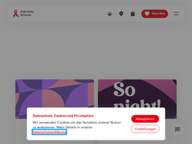 'aids.ch' screenshot